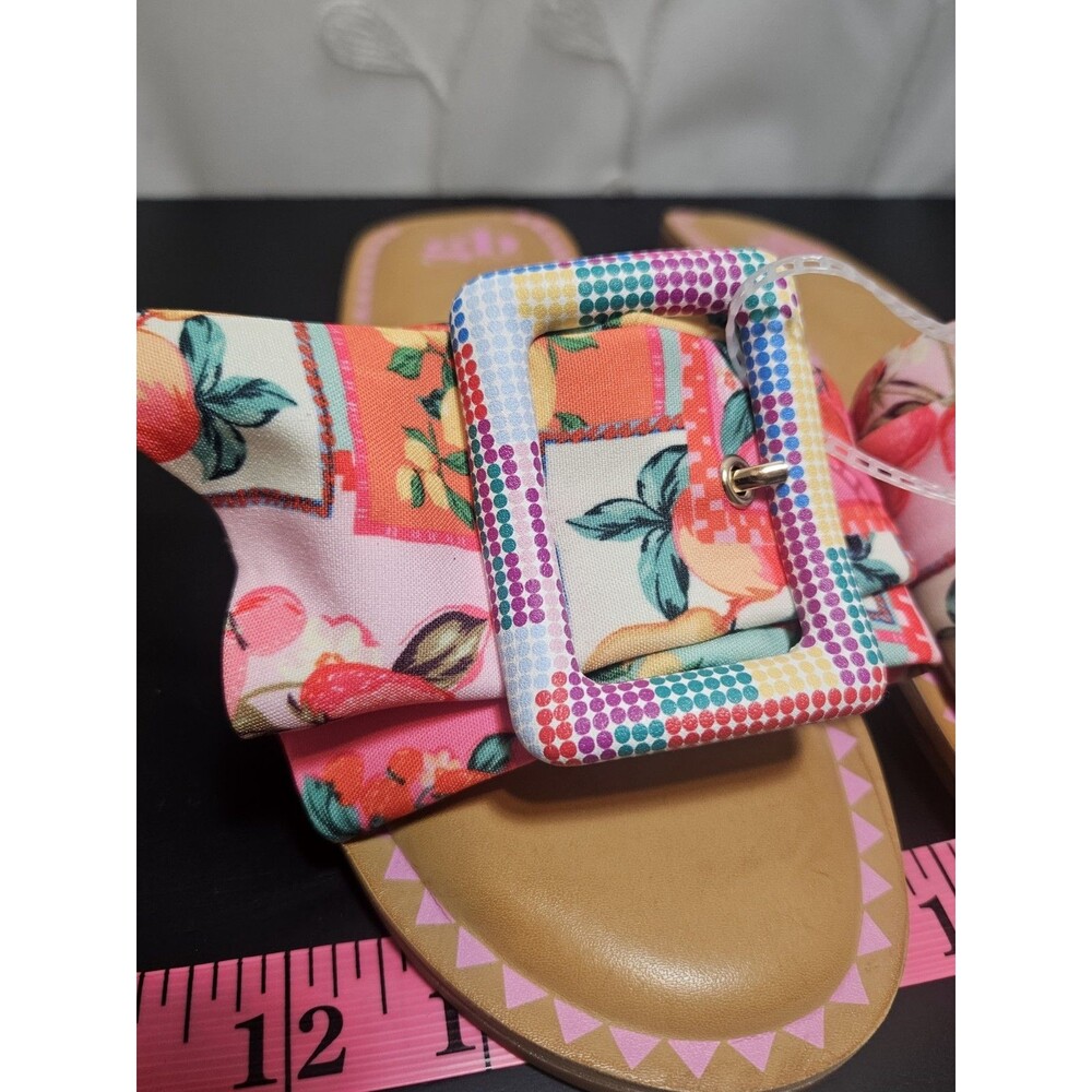 GB Girls 5M Flat Sandals NWT Mixed Fruit Boho Summer Vacation Resort Wear Buckle - Picture 4 of 15